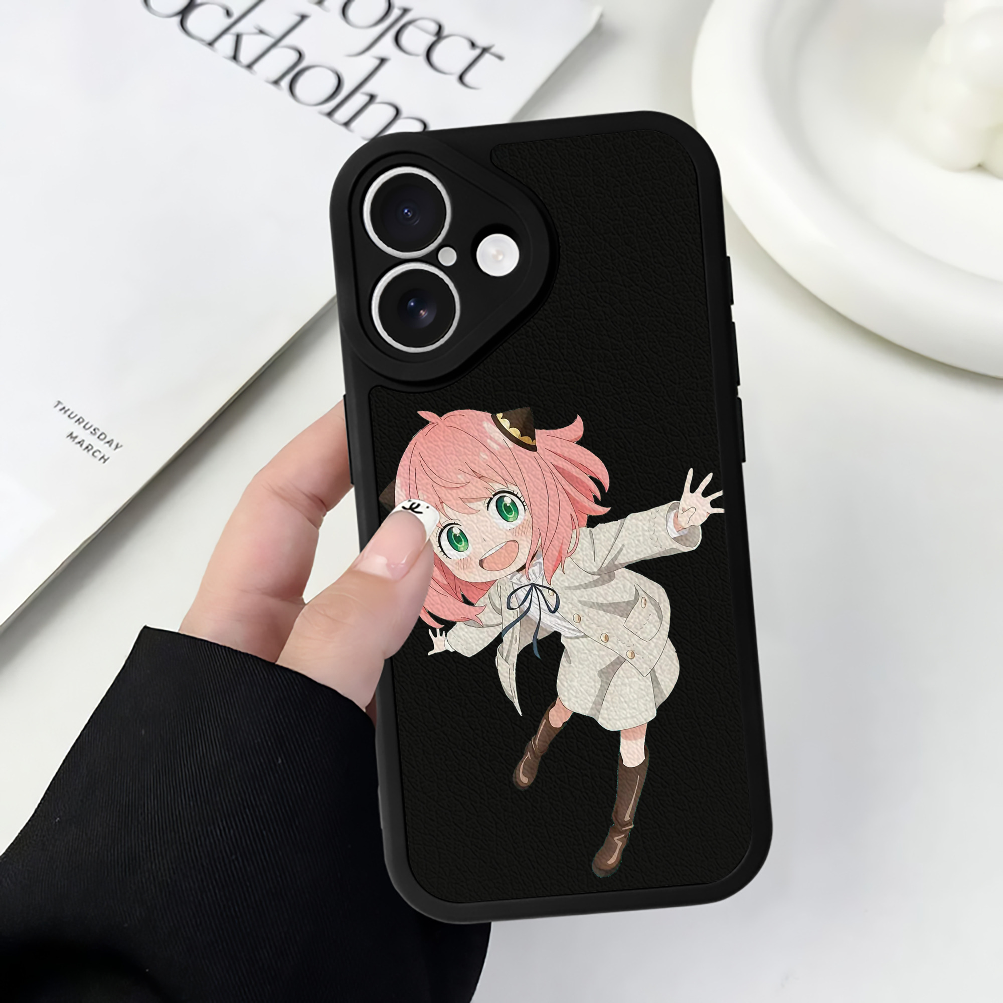 （画像用） SPY×FAMILY间谍家家酒 【iPhone 16シリーズ対応】シリコンスマホケース（レザー調） 材質：シリコン